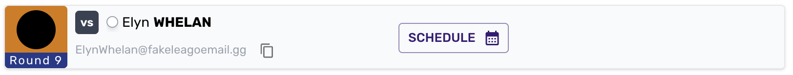 Match Card With Schedule Button